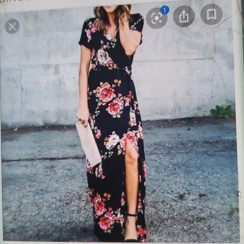 Olivaceous wrap dress